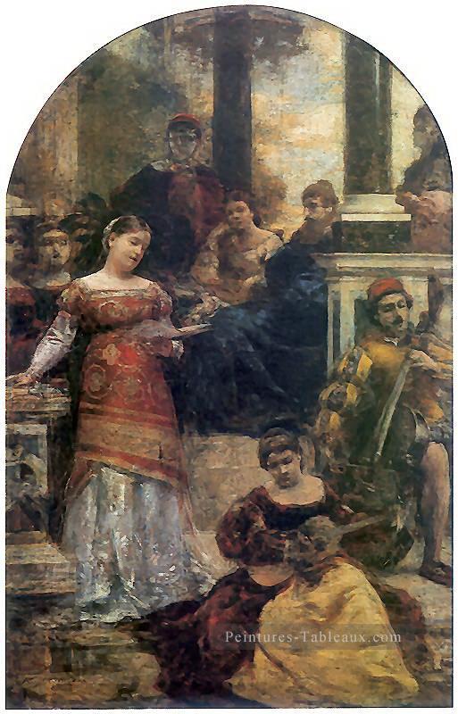 sjesta w Oska 1880 Aleksander Gierymski réalisme impressionnisme Peintures à l'huile